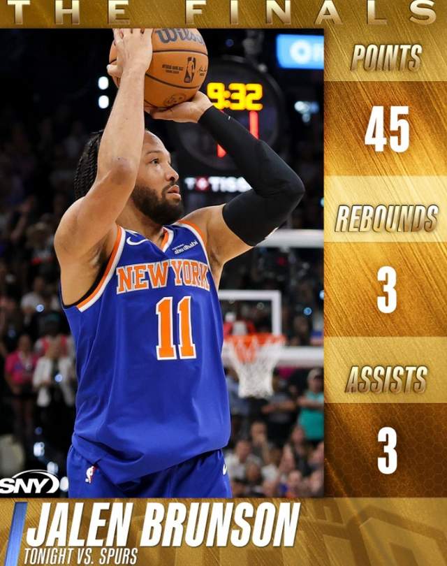 米兰体育-NBA总决赛G5直播:尼克斯3